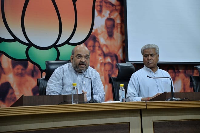 amit shah, twitter, Karnataka Assembly, amit shah press conference, BS Yeddyurappa resigning, horse-trading, Congress, JD(S), india news