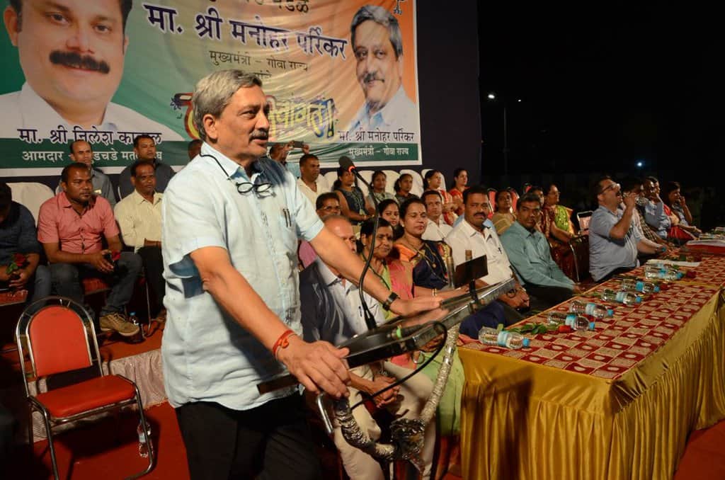 Goa CM Manohar Parrikar. Photo: Manohar Parrikar's Twitter handle