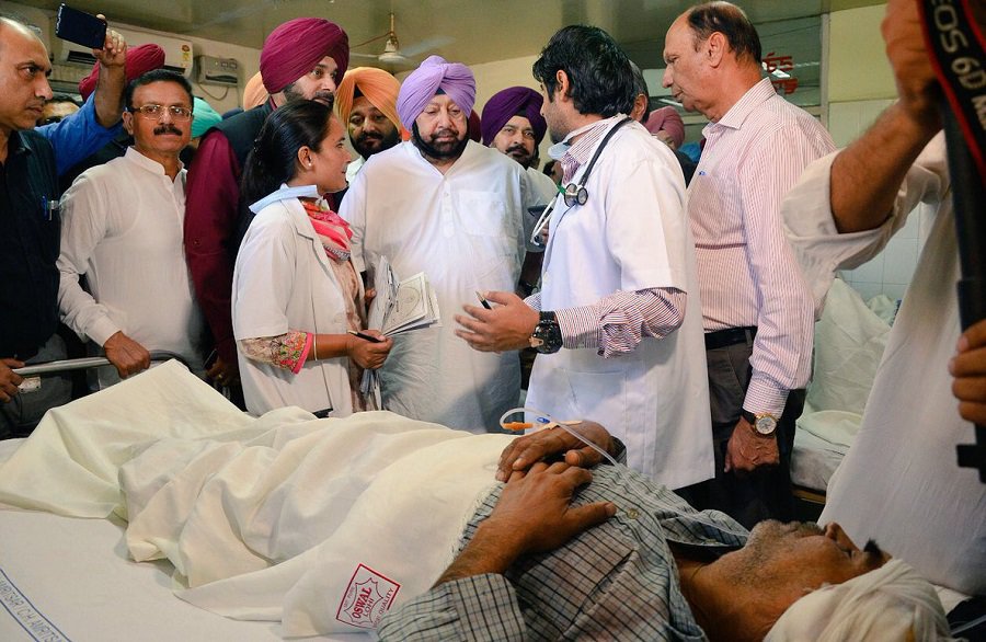 Amritsar accident, Amarinder Singh