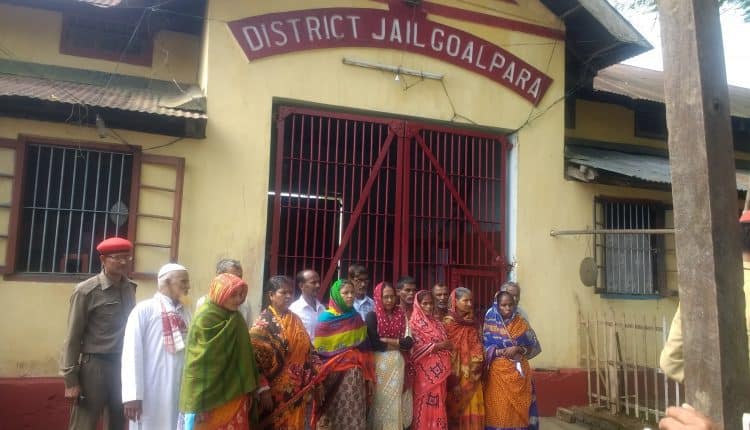 Detainees meet their husbands or wife after more than a year later outside the detention centre.