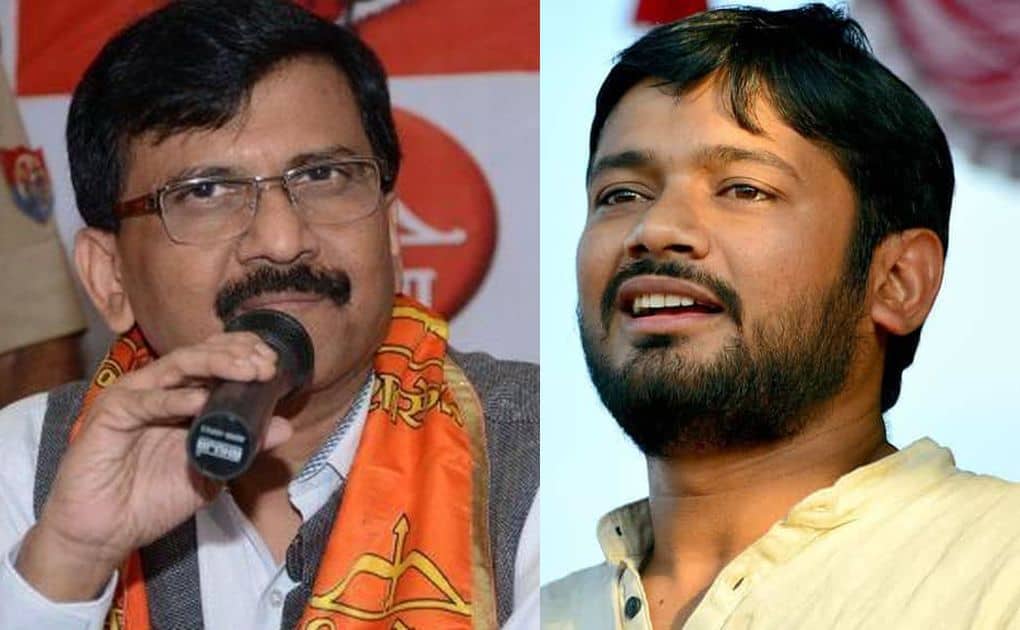 Shiv Sena MP Sanjay Raut and CPI candidate Kanhaiya Kumar