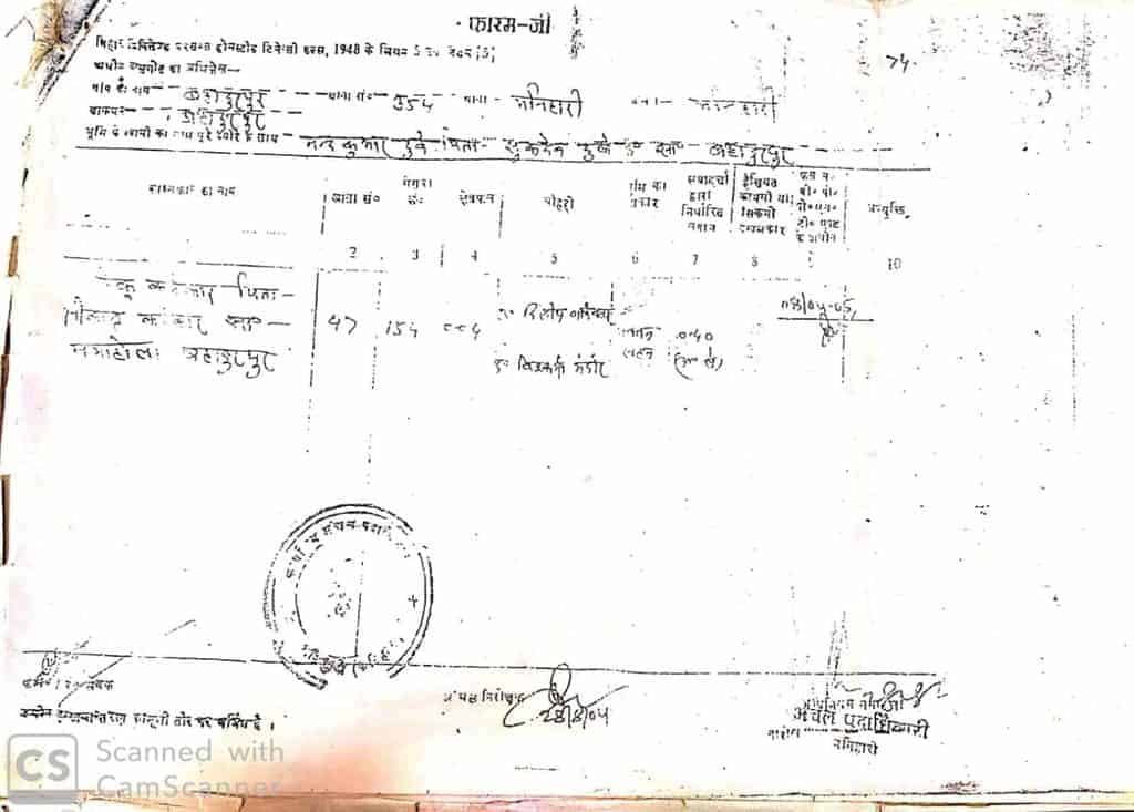 Bihar Katihar land dispute